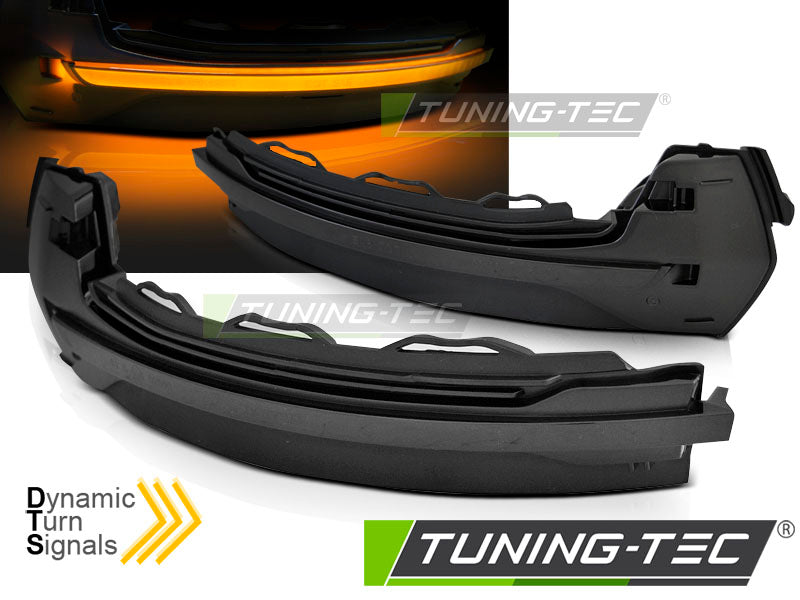 Clignotant latéral à LED fumé intégré au rétroviseur, compatible avec Audi A3 8V 12-16
