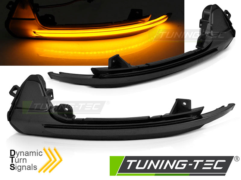 Clignotant latéral à LED fumé intégré au rétroviseur, compatible avec Audi A6 C7 (2011-2018)