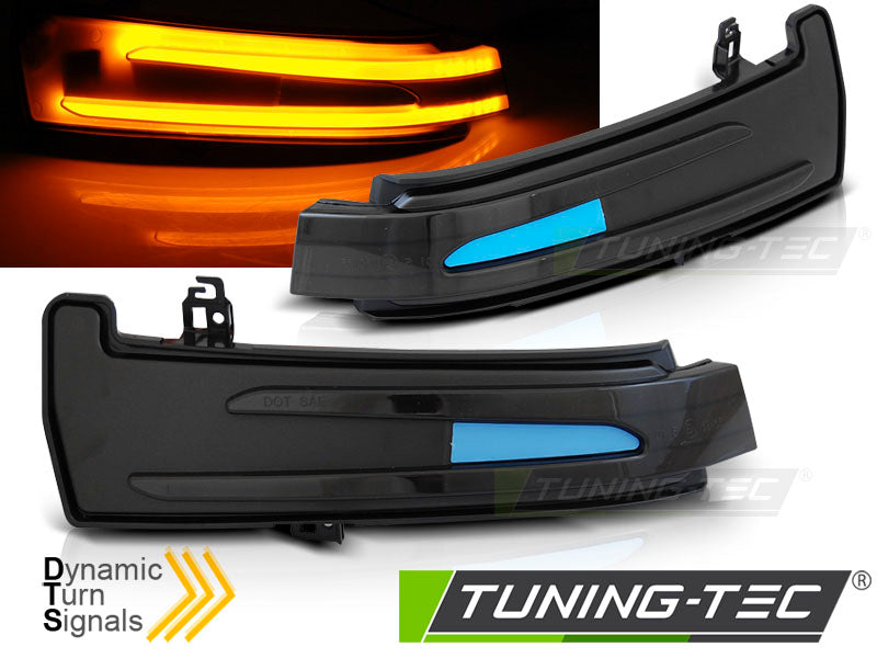 Clignotant latéral à LED fumé intégré au rétroviseur, compatible avec Mercedes W204 / W212 / W176 / W221 / W166 / X204