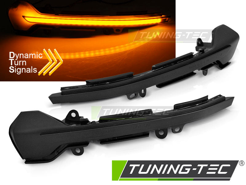 Clignotant latéral à LED fumé intégré au rétroviseur, compatible avec SEAT LEON 12-16 / IBIZA 17- / ARONA 17-