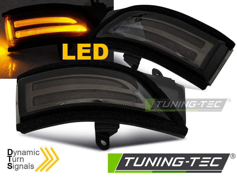 Clignotant latéral à LED fumé intégré au rétroviseur, compatible avec Subaru Forester / Impreza / Legacy / Outback