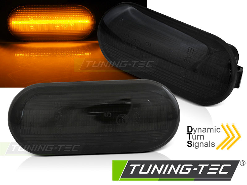 Feux de position latéraux à LED fumées compatibles avec VW Golf 4 / Bora 95- / Golf 3 95- / Ibiza 95-99 / Toledo