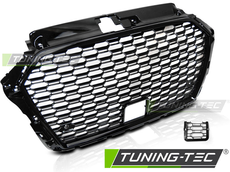 CALANDRE SPORT NOIR BRILLANT compatible AUDI A3 (8V) 17-20