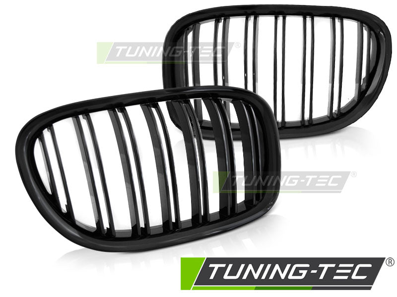 Calandre noire brillante à double barre compatible BMW F01 09-15