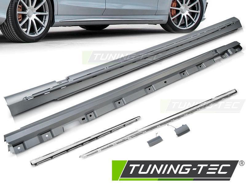 BAS DE CÔTÉ SPORT CHROMÉS compatibles MERCEDES S-KLASE W222 13-18 VERSION LONGUE