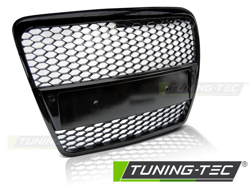 CALANDRE SPORT NOIR BRILLANT compatible AUDI A6 (C6) 04-08