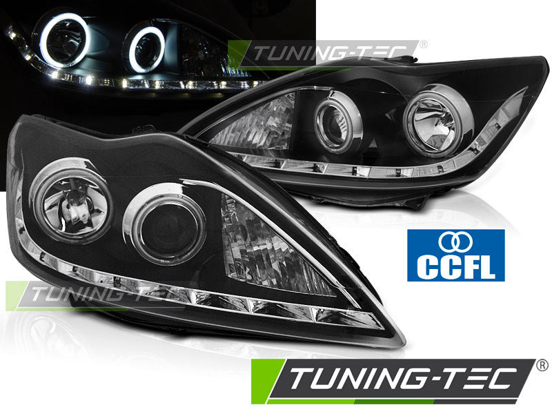 FORD FOCUS II 02.08-10 ANGEL EYES CCFL NOIR