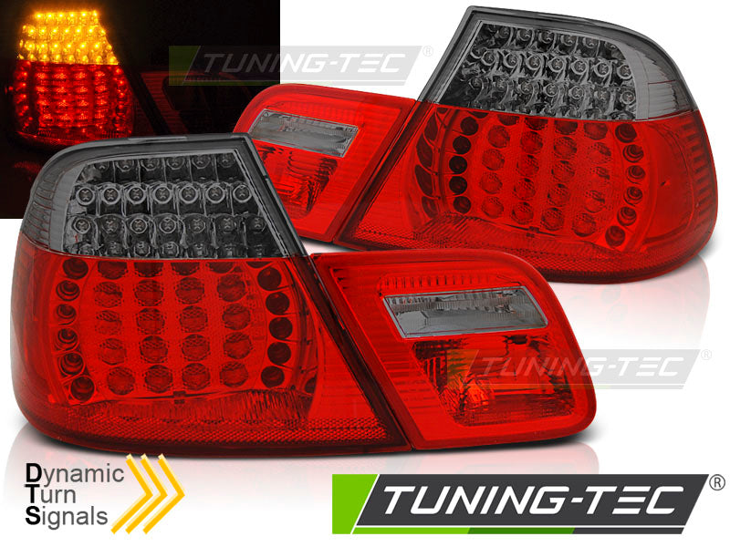 Feux arrière à LED rouge fumé SEQ compatibles BMW E46 Coupé 04.99-03.03