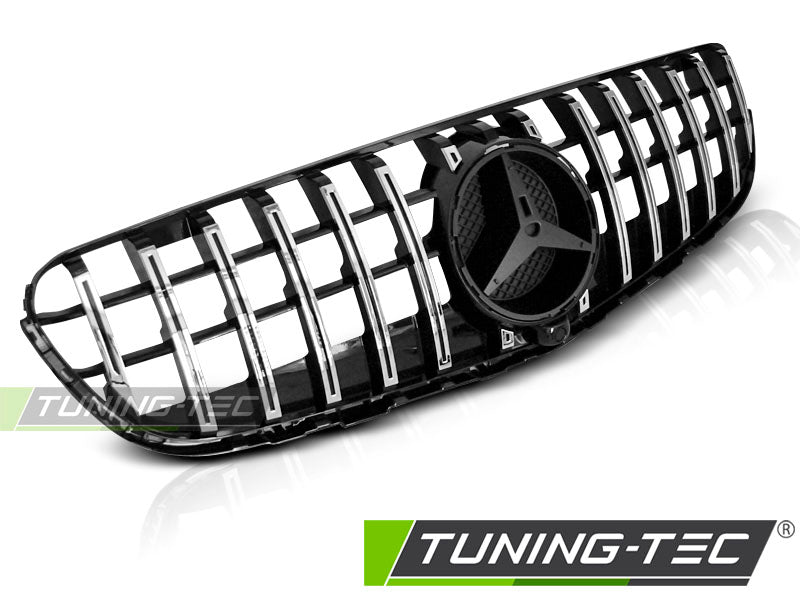 CALANDRE SPORT NOIR BRILLANT CHROMÉ compatible MERCEDES GLC W253 15-18