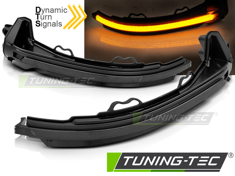 Clignotant latéral à LED fumé intégré au rétroviseur, compatible avec Audi A4 16-18 / A5 17-18