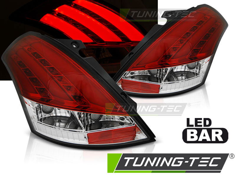 Barre LED rouge et blanche pour Suzuki Swift V 10-17