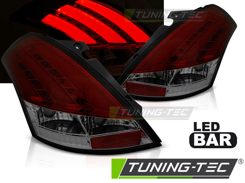 Barre LED rouge fumée pour Suzuki Swift V 10-17