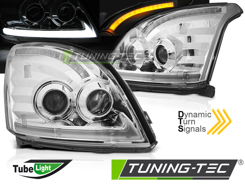 TOYOTA LAND CRUISER 120 03-09 LUMIÈRE TUBE LED SÉQUENCE CHROMÉE