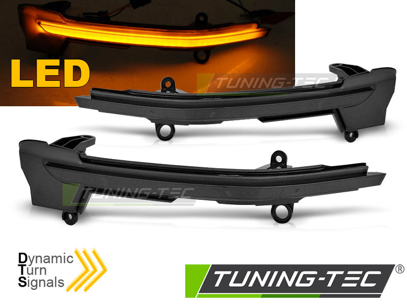 Clignotant latéral à LED fumé intégré au rétroviseur, compatible avec SEAT ATECA 16-