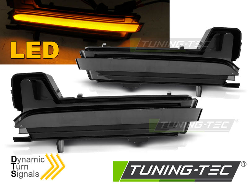 Clignotant latéral à LED fumé intégré au rétroviseur, compatible avec SKODA KODIAQ 2016 / KAROQ 2017.