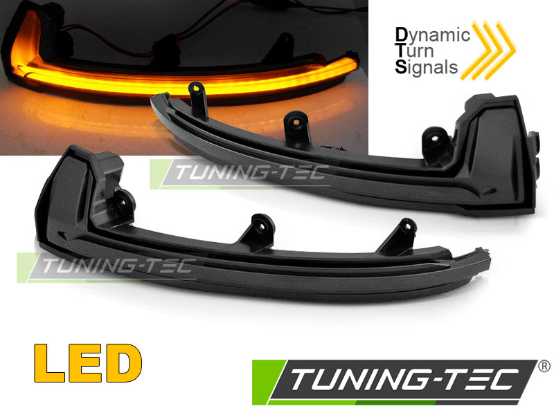 Clignotant latéral à LED fumé intégré au rétroviseur, compatible avec Porsche Cayenne II 15-17
