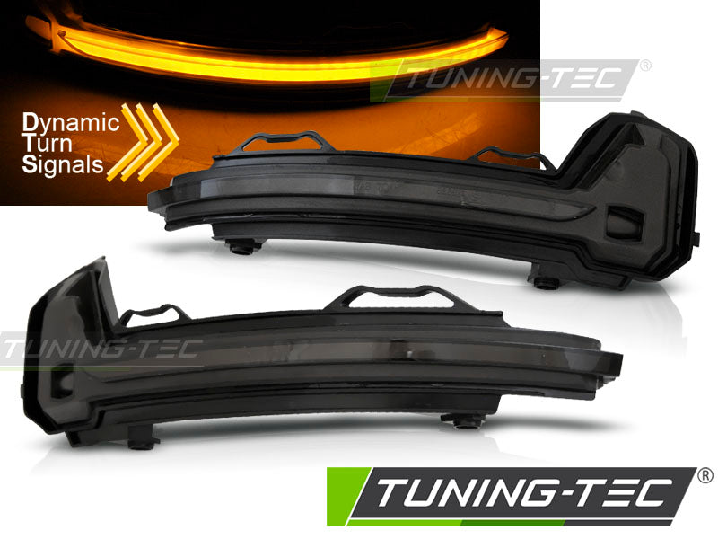 Clignotant latéral à LED fumé intégré au rétroviseur, compatible avec TIGUAN II 15-20