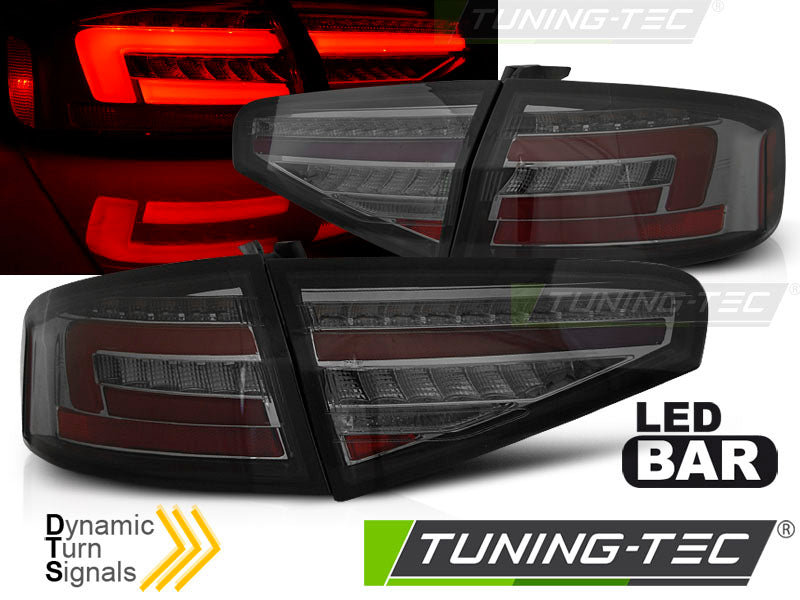 Feux arrière à LED fumés, compatibles avec Audi A4 B8 berline (2012-2015), LED d'origine
