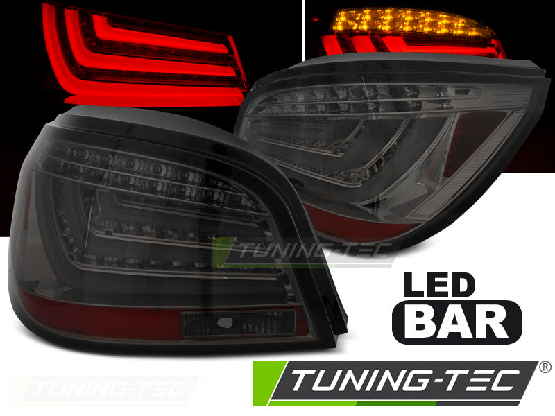 Feux arrière à LED fumés compatibles BMW E60 LCI 07-10
