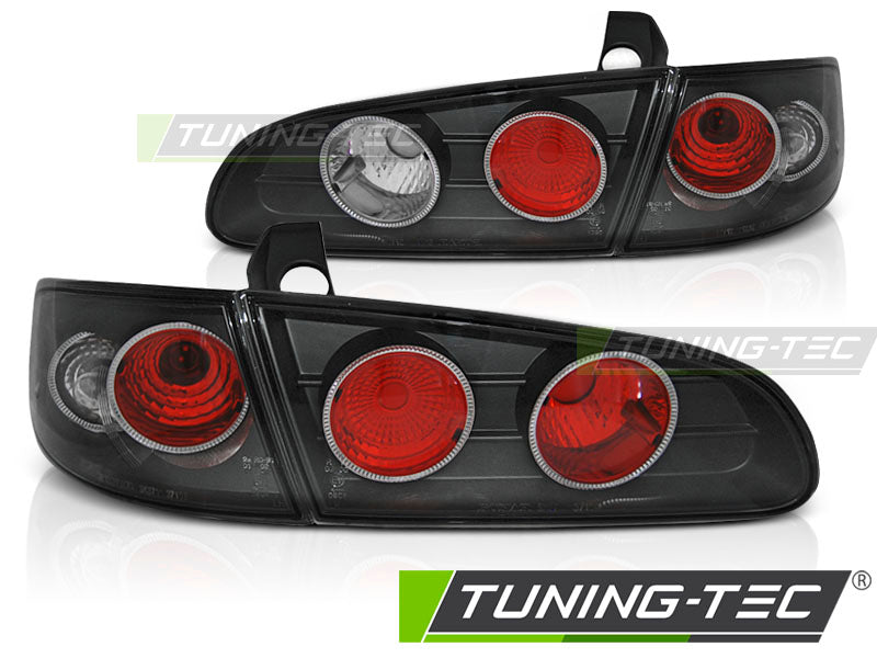 Feux arrière noirs compatibles avec SEAT IBIZA 6L 02-08