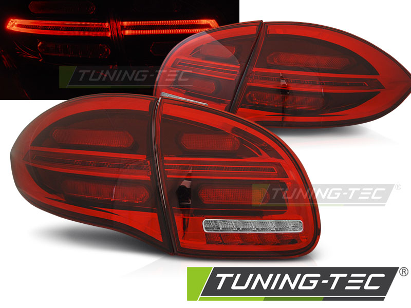 Feux arrière à LED rouges et blancs compatibles avec Porsche Cayenne 10-15