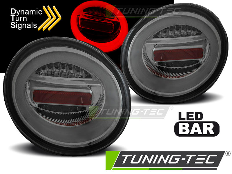 Feux arrière à LED fumés SEQ compatibles avec VW New Beetle 10.98-05