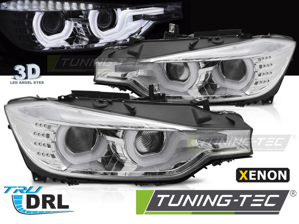 BMW F30/F31 10.11 - 05.15 Phares HID chromés de type U