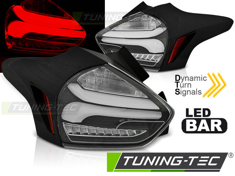 FORD FOCUS 3 15-18 HAYON NOIR SEQ LED