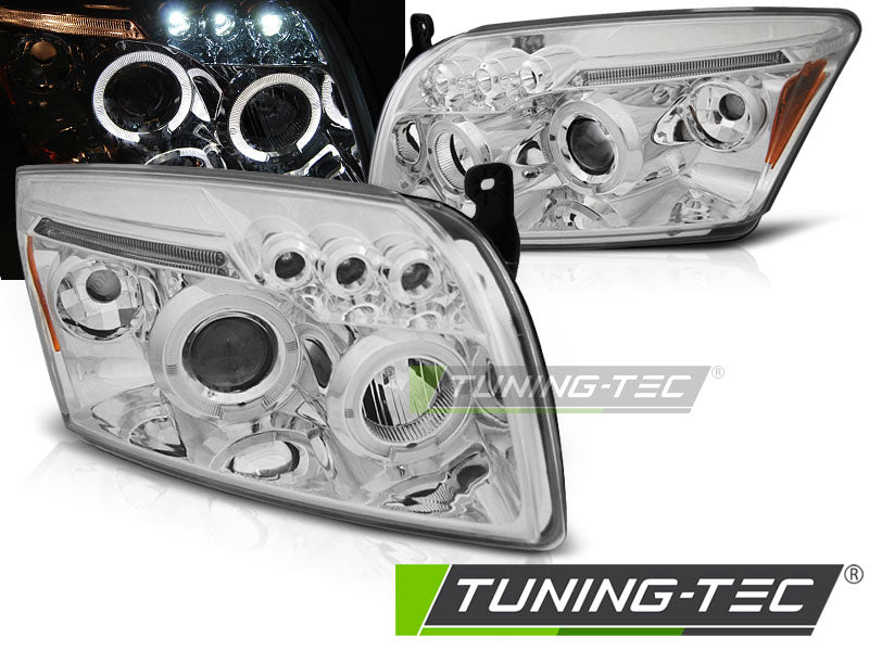 FEUX ANGEL EYES CHROMÉS POUR DODGE CALIBER 06-12