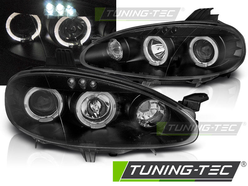 Phares Angel Eyes noirs pour Mazda MX5 (2001-2005)