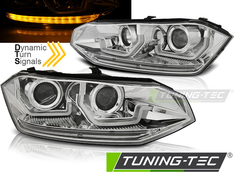 VW POLO VI 2G 17-21 SEQ LED CHROME