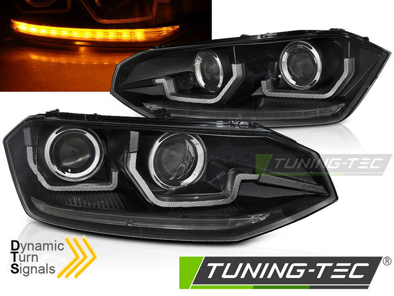 VW POLO VI 2G 17-21 SEQ LED NOIR