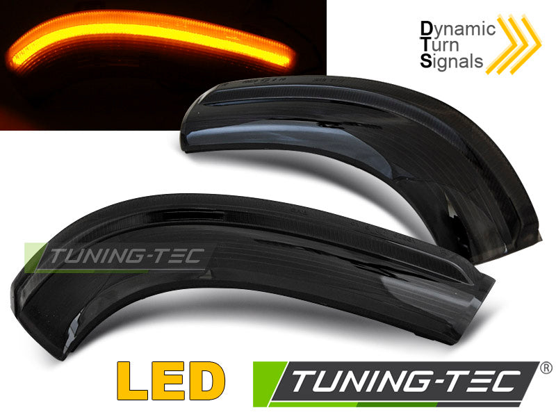 Clignotant latéral à LED fumé intégré au rétroviseur, compatible avec VW Golf 5 / Golf Plus / Jetta / Passat, Sharan