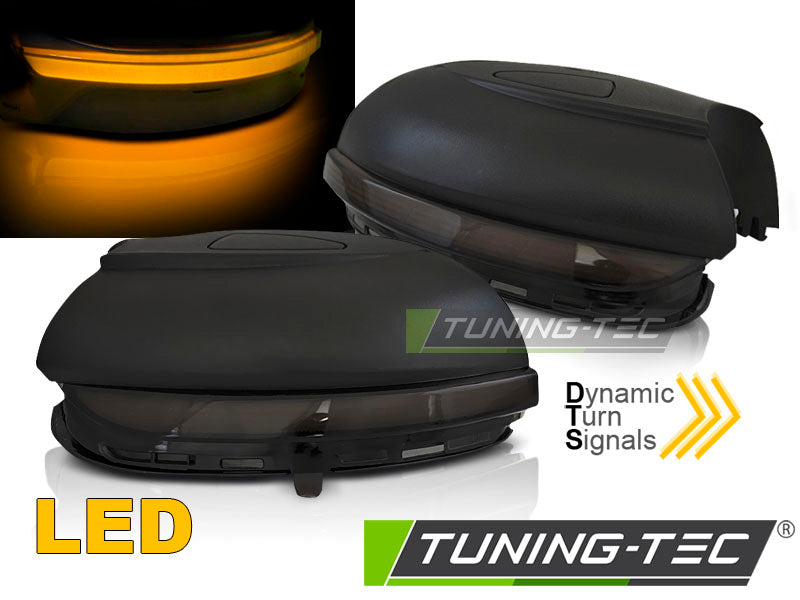 Clignotant latéral à LED fumé intégré au rétroviseur, compatible VW Golf 6 / Touran