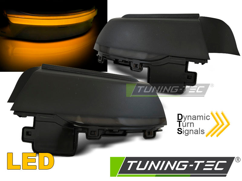 Clignotant latéral à LED fumé intégré au rétroviseur, compatible avec VW Polo 6R 09-17