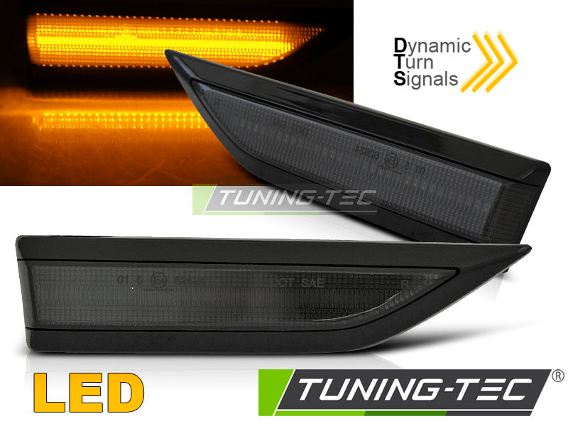 SIDE DIRECTION SEQ BLACK SMOKE compatible avec VW CADDY 15-20