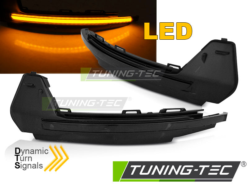 Clignotant latéral à LED fumé intégré au rétroviseur, compatible avec Audi A1 10-18