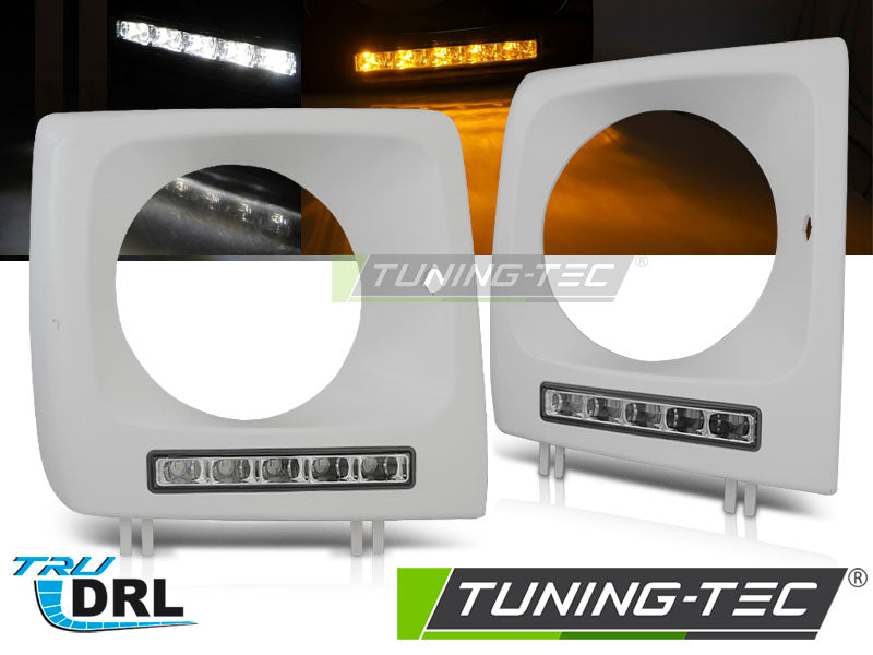 Phares LED avec feux de jour non peints, compatibles avec Mercedes W461, W463 (2001-2012)