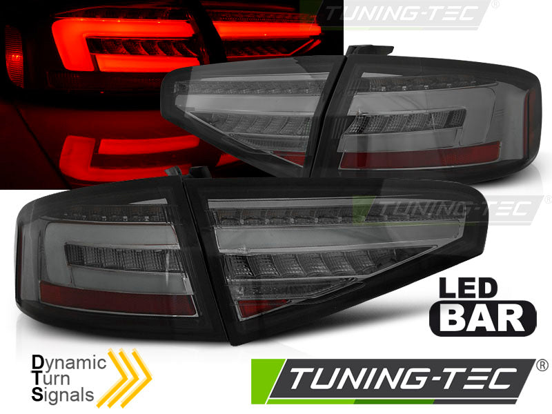 Feux arrière à LED fumés SEQ compatibles avec Audi A4 B8 berline 12-15, ampoule d'origine