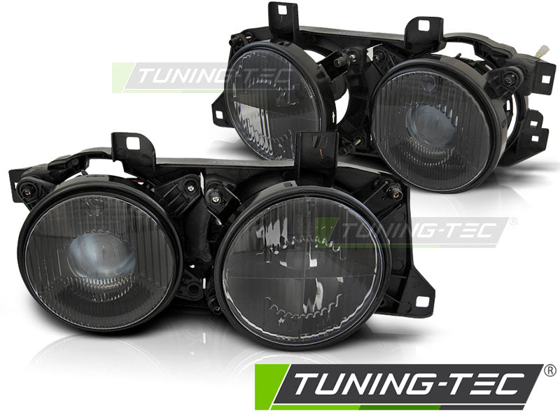 Phares noirs compatibles BMW E32/E34
