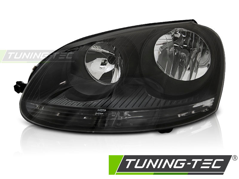 Phare avant gauche noir TYC compatible avec VW Golf 5 10.03-09
