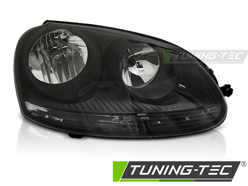 Phare avant noir côté droit TYC compatible avec VW Golf 5 10.03-09