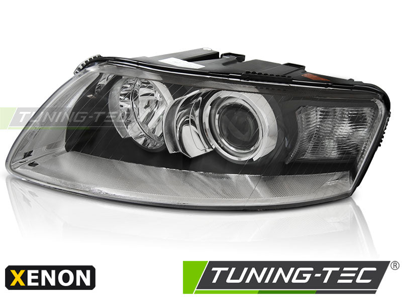 Phares xénon chromés gauches TYC compatibles avec Audi A6 C6 04.04-08