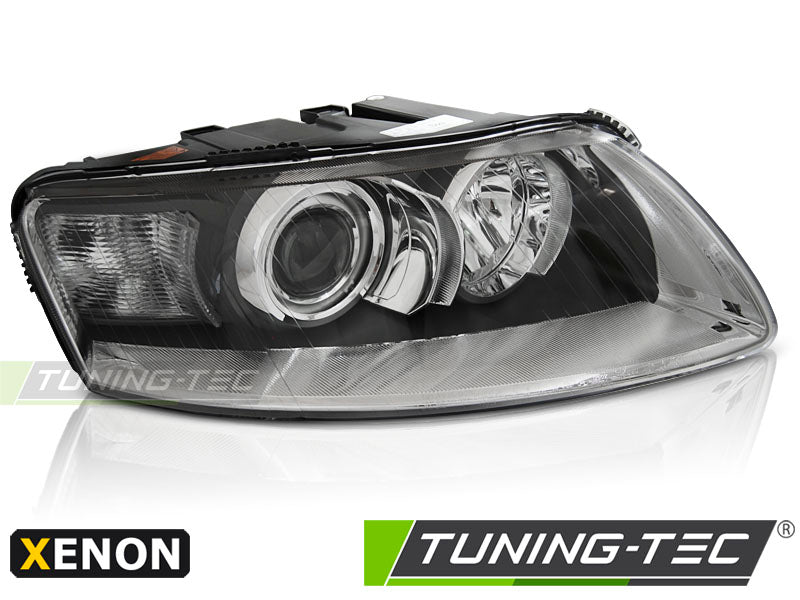 Phares xénon chromés droits TYC compatibles avec Audi A6 C6 04.04-08