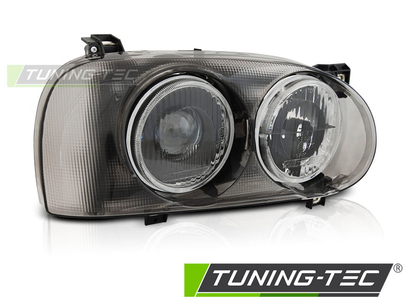 Phare fumé côté droit TYC compatible avec VW Golf 3 09.91-08.97