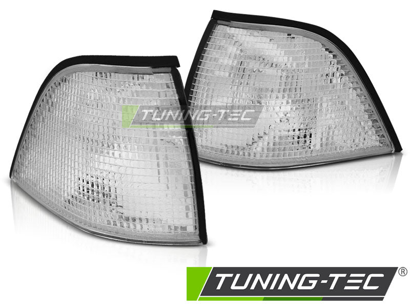 Feux de direction avant blancs compatibles avec BMW E36 Coupé 12.90-09.99