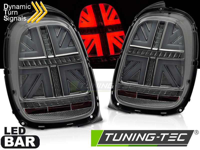 Feux arrière à LED fumés SEQ compatibles avec MINI COOPER F55 F56 F57 14-17 6 broches