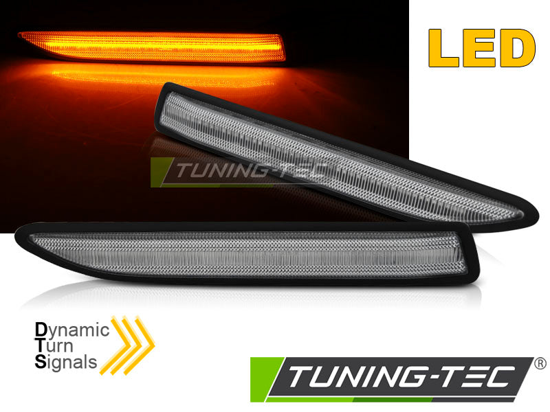 SEQ DE CLAIRAGE LATÉRAL TRANSPARENT À DEL ADAPTÉ À FORD MONDEO MK IV 07-14