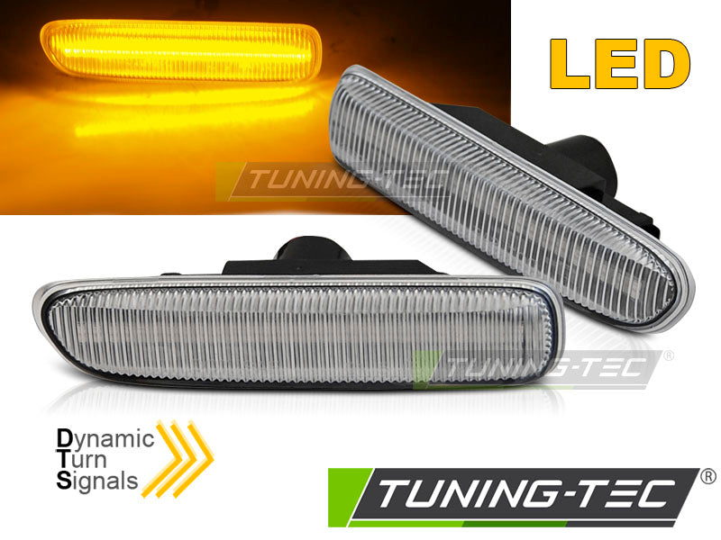 Clignotant latéral chromé à LED SEQ compatible BMW E46