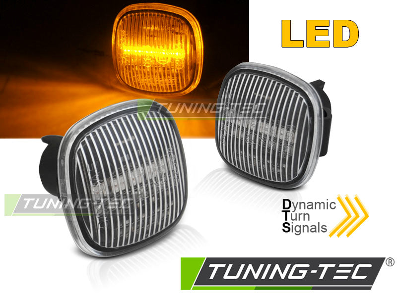 Clignotant latéral à LED blanche SEQ compatible avec AUDI A3, A4 / SKODA FABIA, OCTAVIA